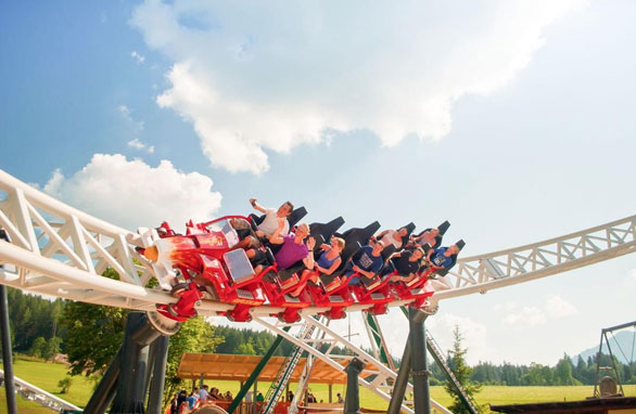 Familienland amusement park with an indoor climbing hall & saline grotto - 2 km